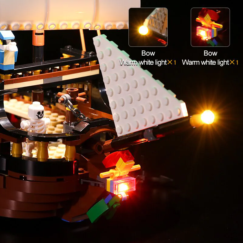 Light Kit for Pirate Ship #31109 - Image 2
