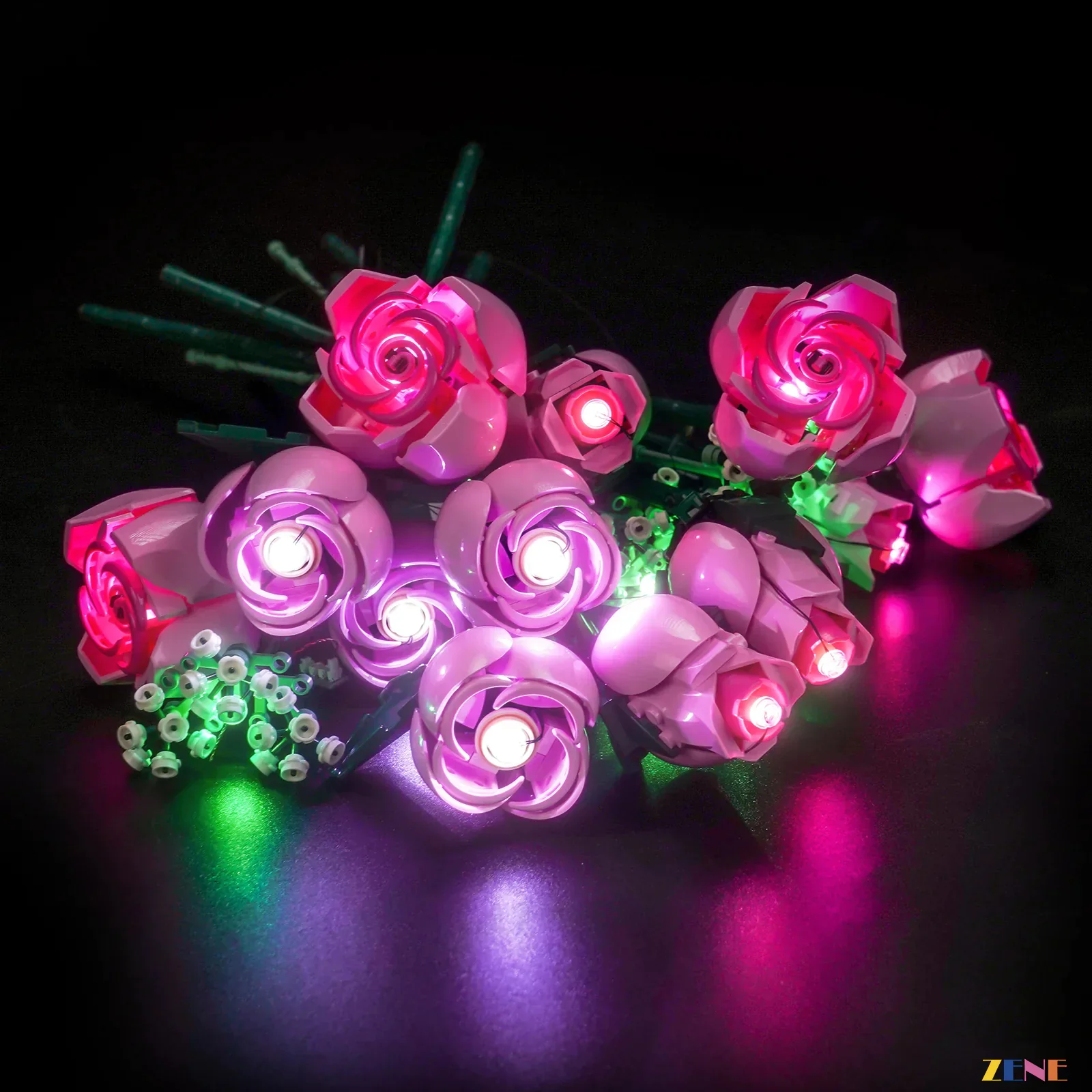 Light Kit for Bouquet of Pink Roses #10374 - Image 3