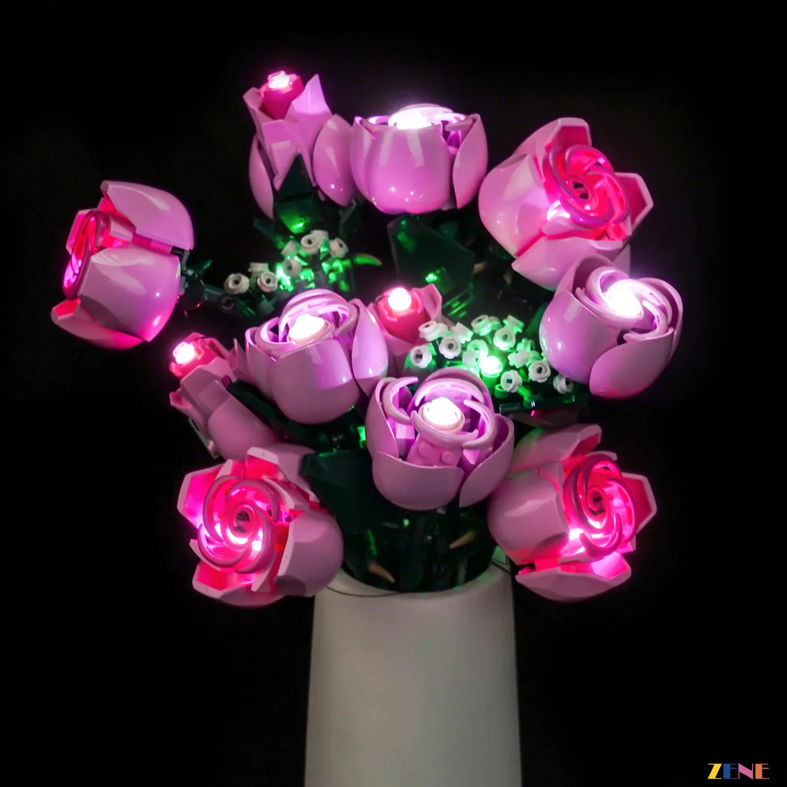 Light Kit for Bouquet of Pink Roses #10374 - Image 7