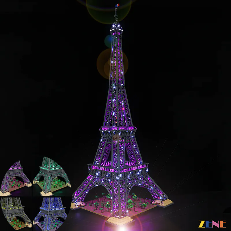 Light Kit for Eiffel Tower #10307 Multicolor (RGB Ver.) - Image 6