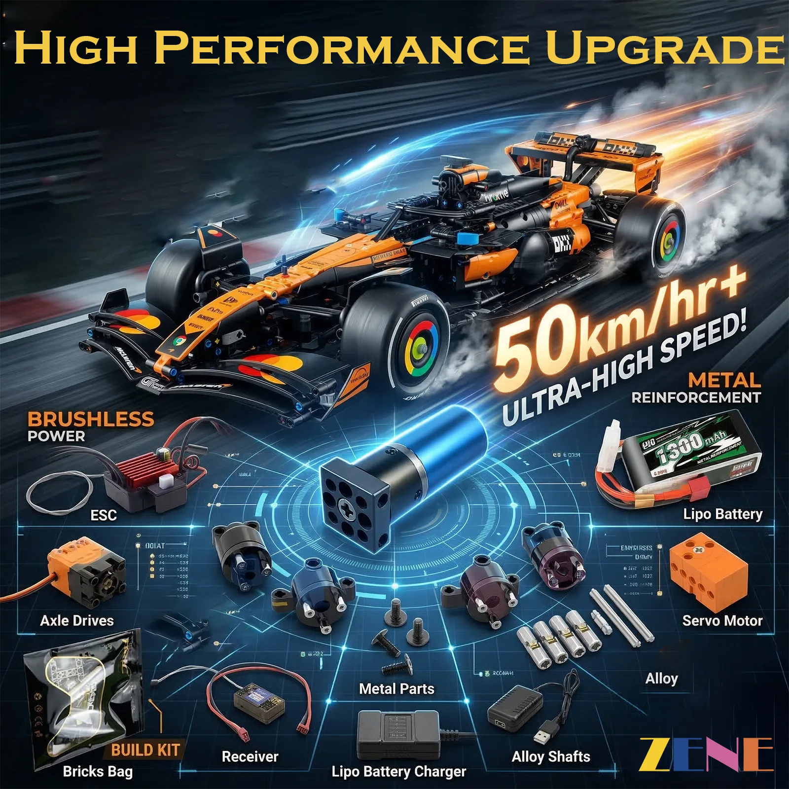 Power Functions Kit for McLaren MCL39 F1 #42228 (High Performance RC)