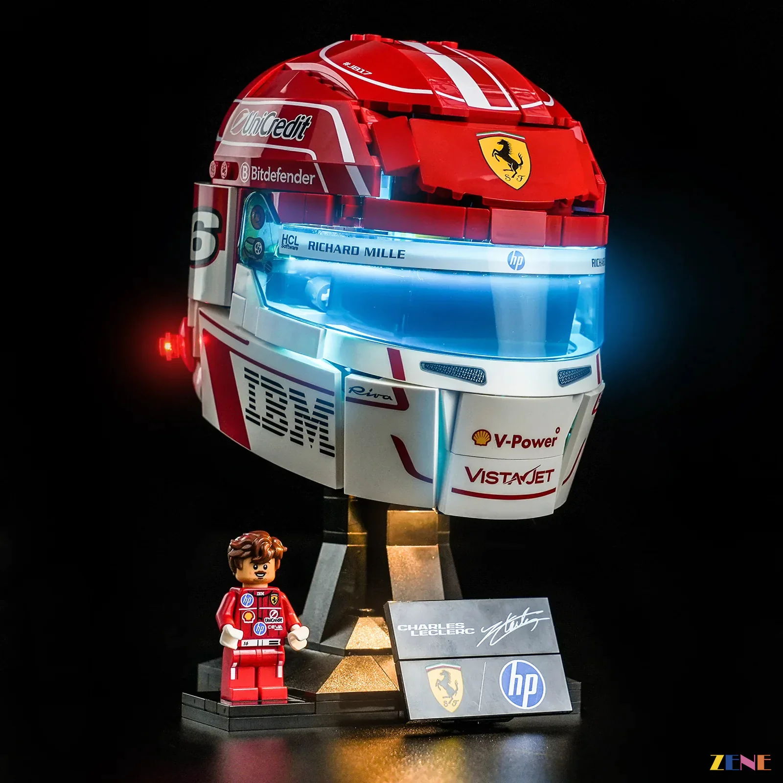 Light Kit for Scuderia Ferrari HP Charles Leclerc Helmet #43014 - Image 3