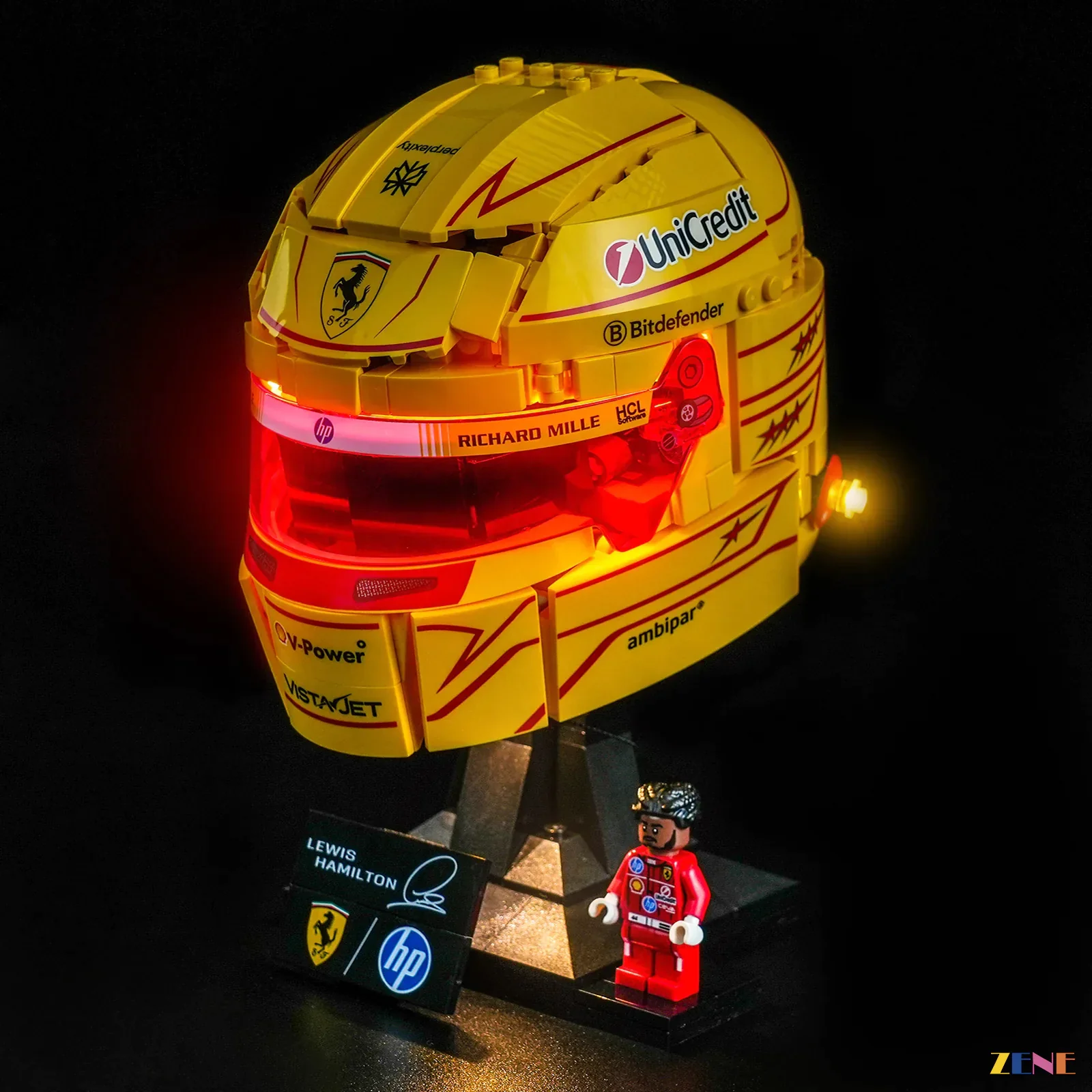 Light Kit for Scuderia Ferrari HP Lewis Hamilton Helmet #43022 - Image 2