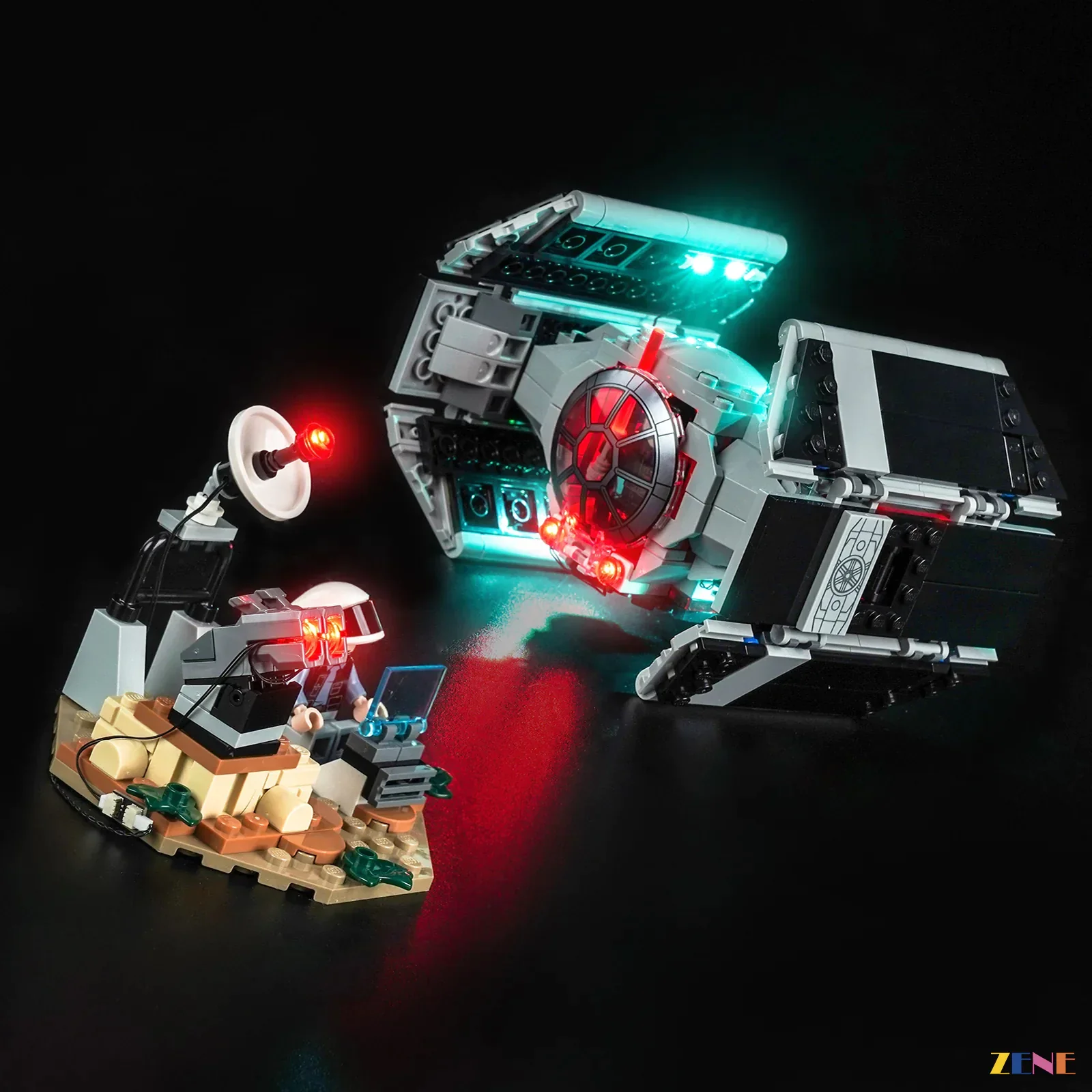 Light Kit for SMART Play: Darth Vader's TIE Fighter #75421 - Image 2