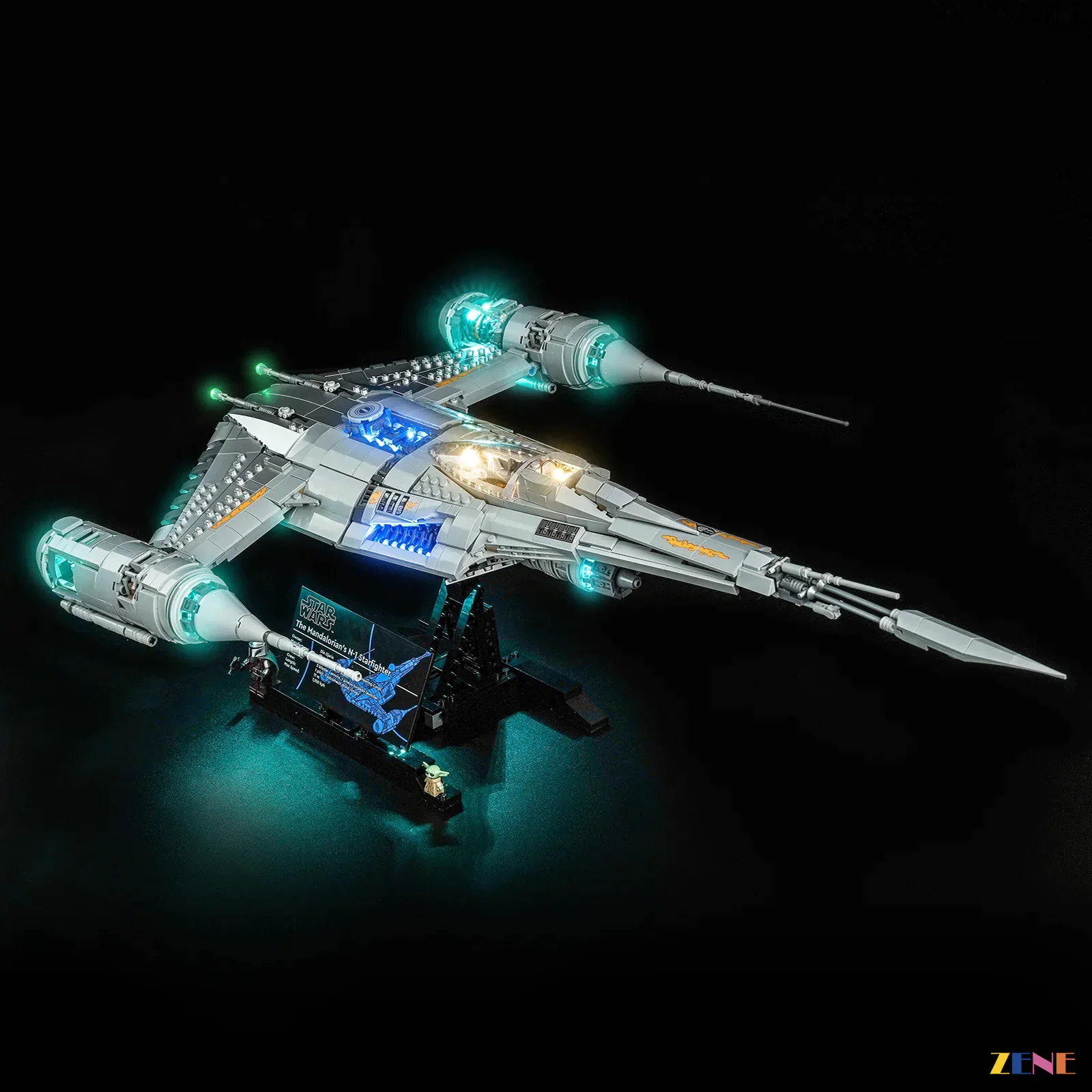 Light Kit for The Mandalorian's N-1 Starfighter #75442 - Image 6