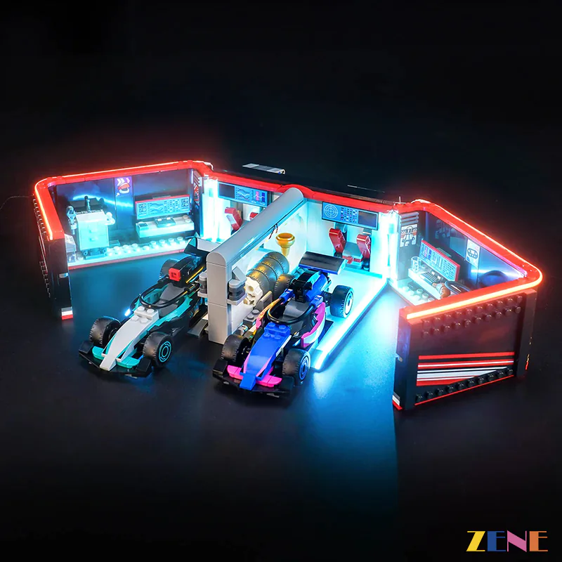 Light Kit for City F1 Garage Mercedes-AMG Alpine Cars #60444 - Image 2