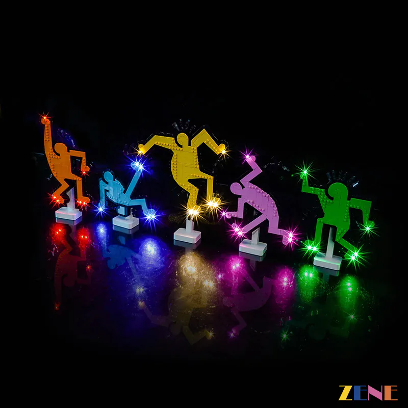 Light Kit for Dancing Figures #31216 Art Keith Haring - Image 4