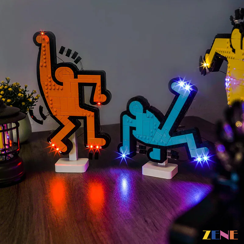 Light Kit for Dancing Figures #31216 Art Keith Haring - Image 8