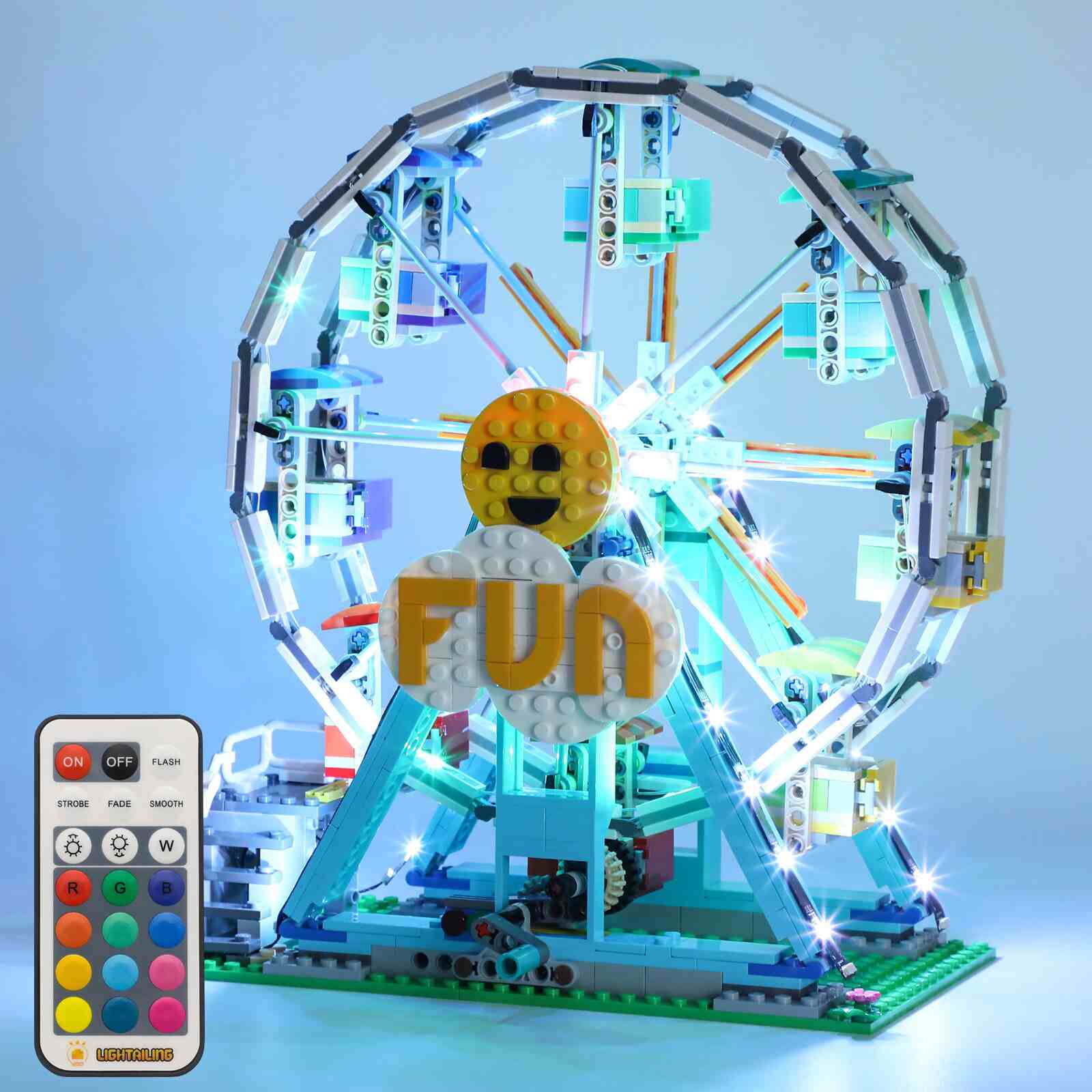 Light Kit for Ferris Wheel #31119 (RC & 12 RGB Colors) - Image 4