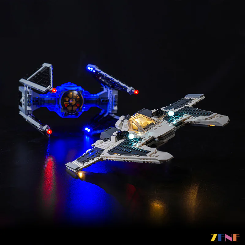 Light Kit for Mandalorian Fang Fighter vs. TIE #75348