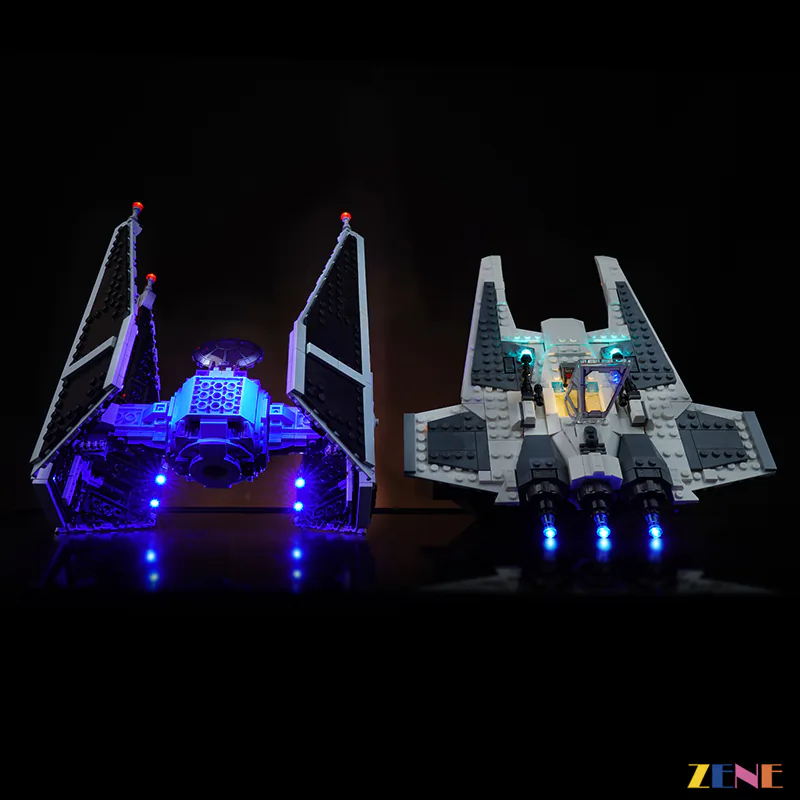 Light Kit for Mandalorian Fang Fighter vs. TIE #75348 - Image 3