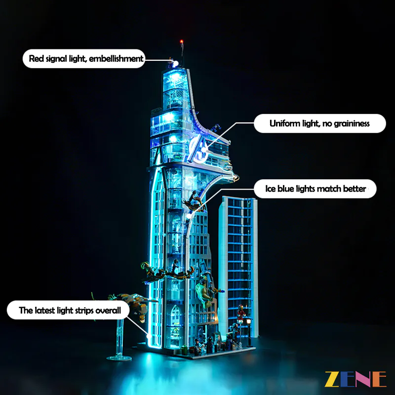 Light Kit for Marvel Avengers Tower #76269 - Image 2