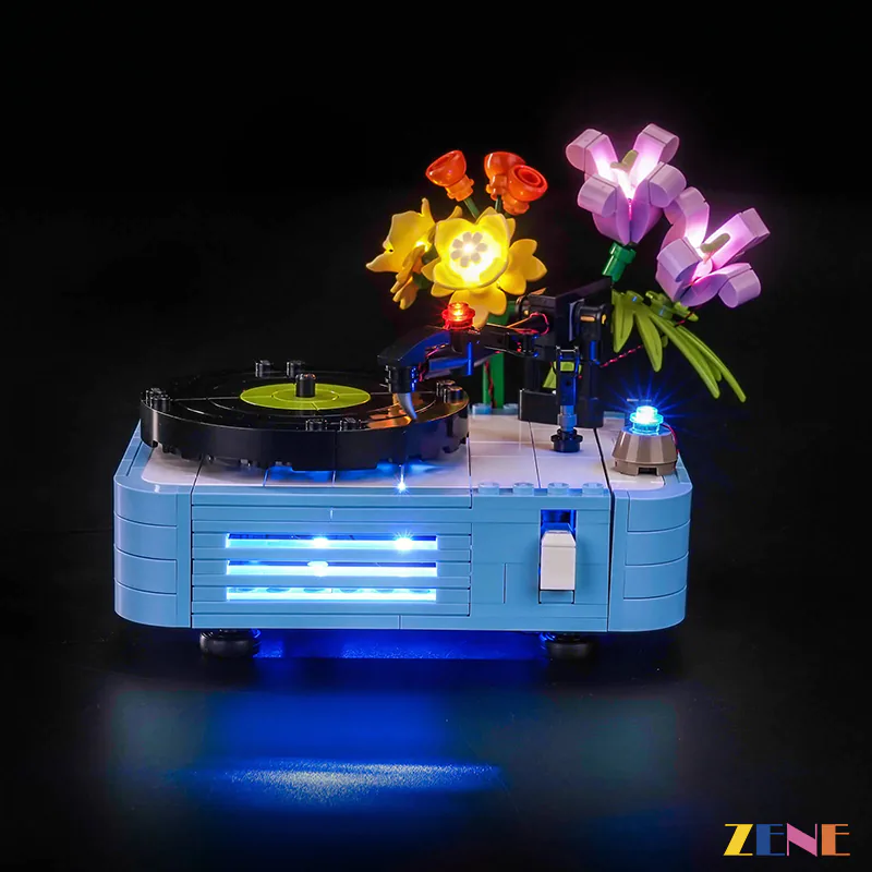 Light Kit for Record Player with Flowers #31172 - Image 12