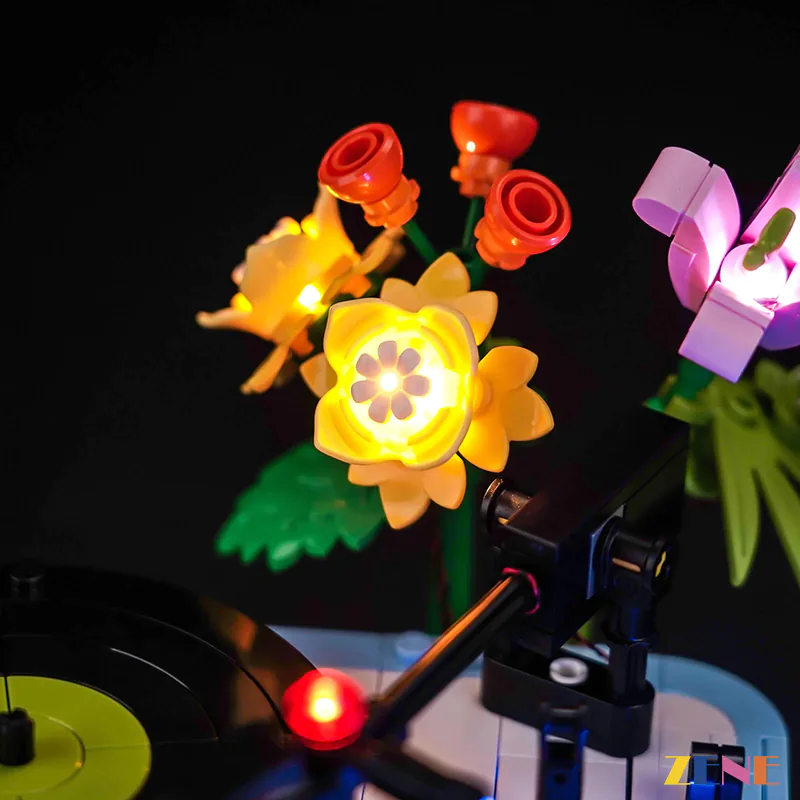 Light Kit for Record Player with Flowers #31172 - Image 15