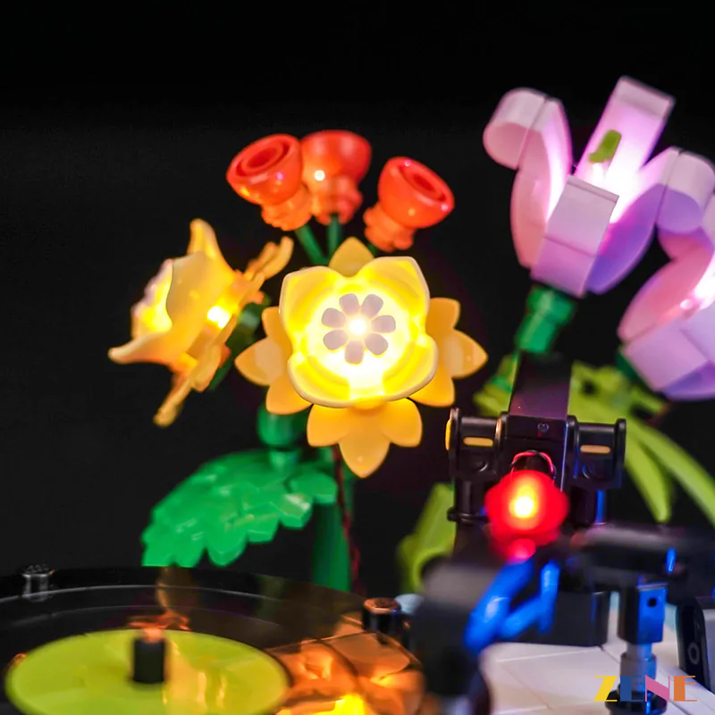Light Kit for Record Player with Flowers #31172 - Image 4