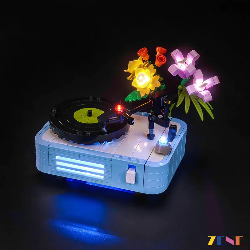 Light Kit for Record Player with Flowers #31172 - Image 7