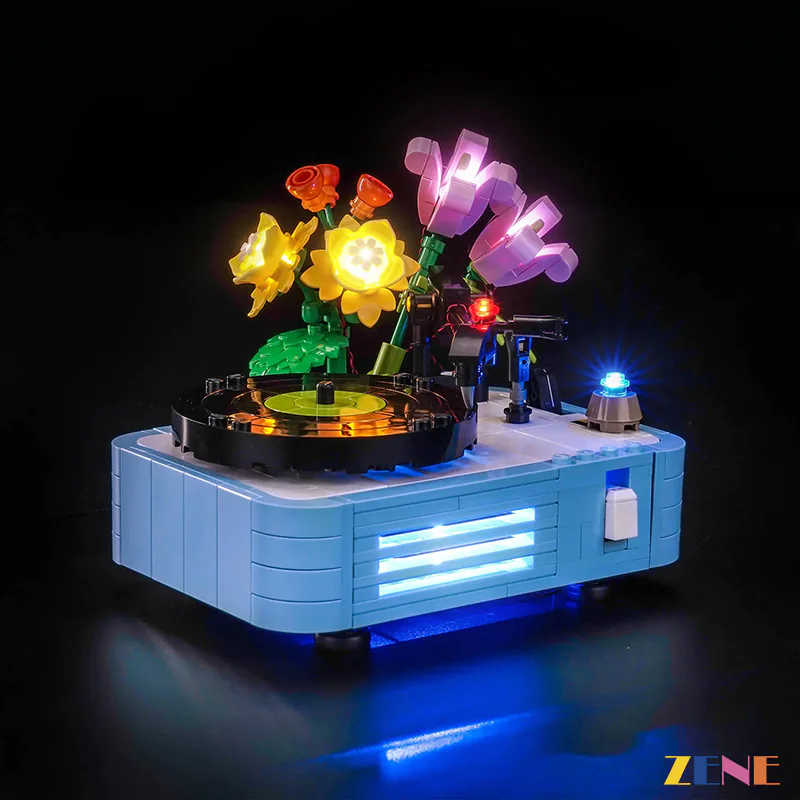 Light Kit for Record Player with Flowers #31172 - Image 9