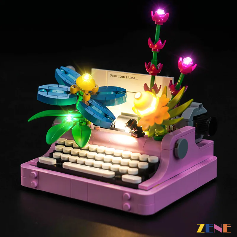 Light Kit for Typewriter with Flowers #31169 - Image 3