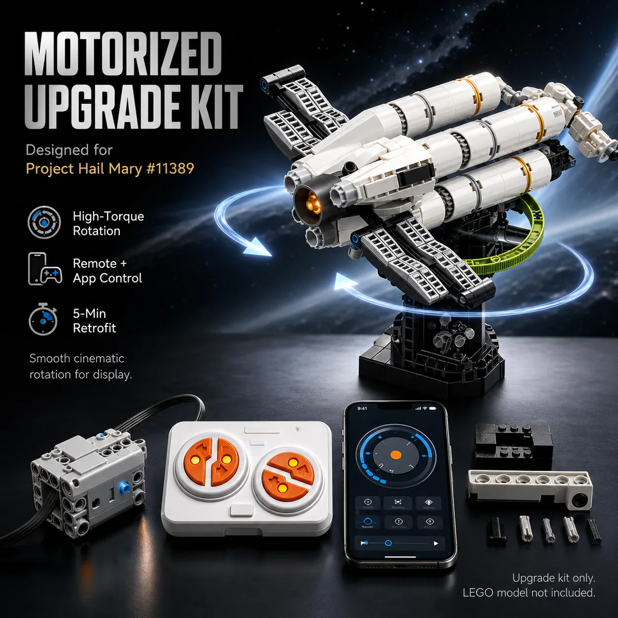 Motorized Kit for Project Hail Mary Technic Power Functions #11389