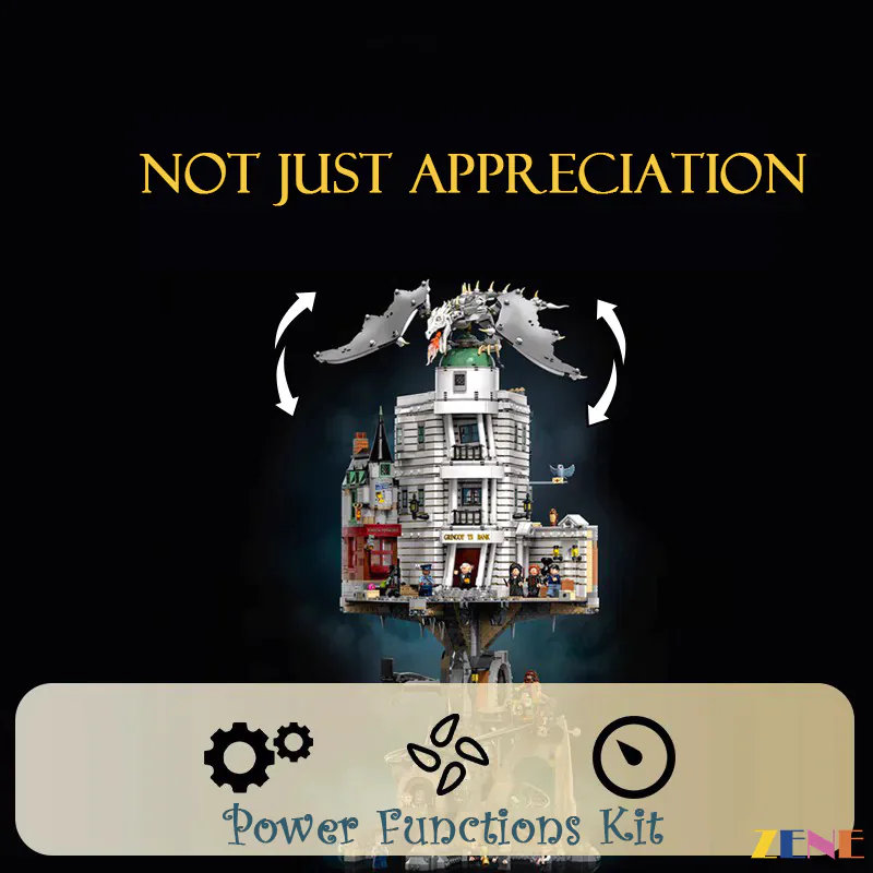 Motorized Kit for Gringotts Wizarding Ukrainian Ironbelly dragon #76417 Power Functions - Image 5