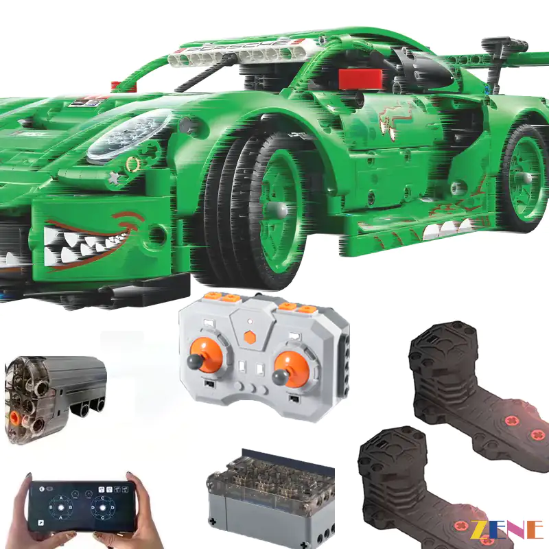 Power Functions Kit for Porsche 911 GT3 R REXY AO #42224 Motorized & Power Up - Image 5