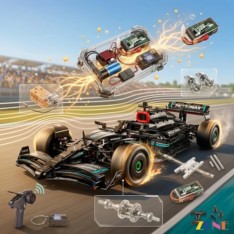 Power Functions Kit for Mercedes AMG F1 W14 #42171 (High Performance RC)