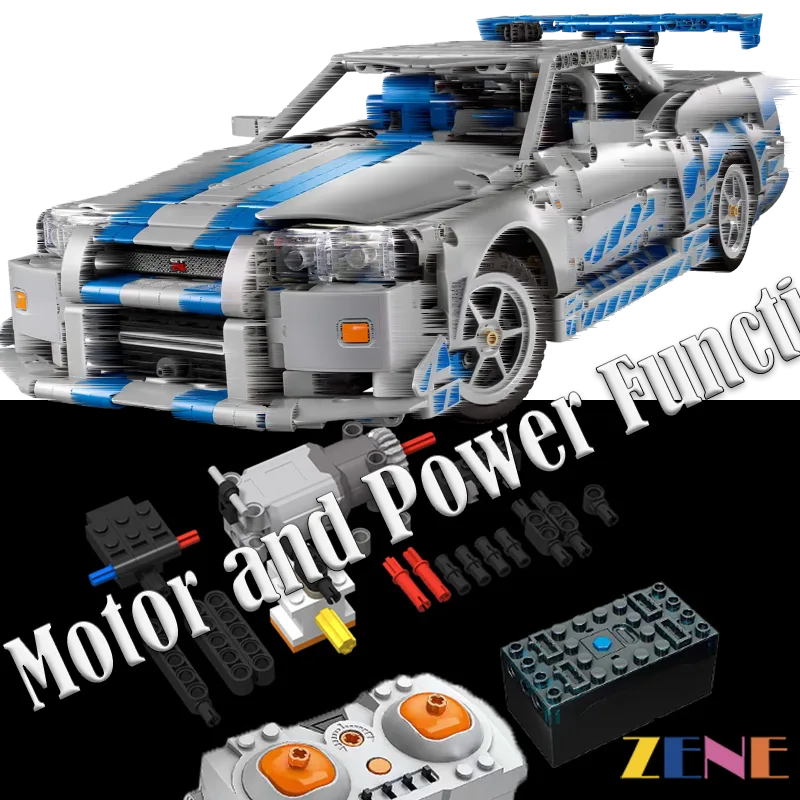 Power Functions Kit for Nissan Skyline GT-R (R34) Car #42210 - Image 6