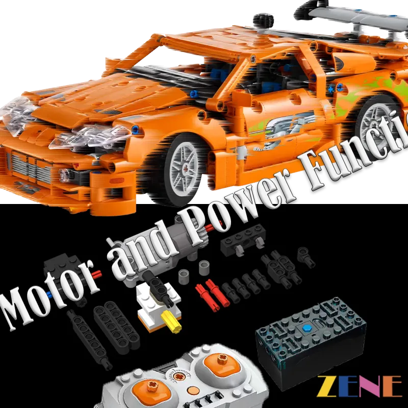 Power Functions Kit for Toyota Supra MK4 #42204 Fast and Furious